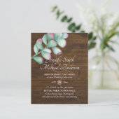 Succulenten Roze Blos Mint Groen Budget Bruiloft (Staand voorkant)