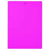 Succulenten Roze Fluorescerend Monogram Klembord (Achterkant)