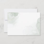 Succulenten, rozen en groen Bruidsmeisjeshower Bedankkaart (Achterkant)