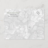 Succulenten Rustieke Bruiloft sparen de datum Aankondigingskaart (Achterkant)