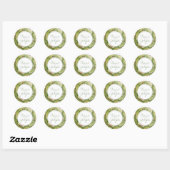 Succulenten Rustieke Bruiloft stickers (Vel)
