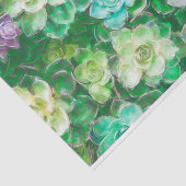 Succulenten schilderen door Cindy Bendel Tissuepapier (Detail)