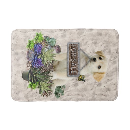 Succulenten te koop badmat (Voorkant)