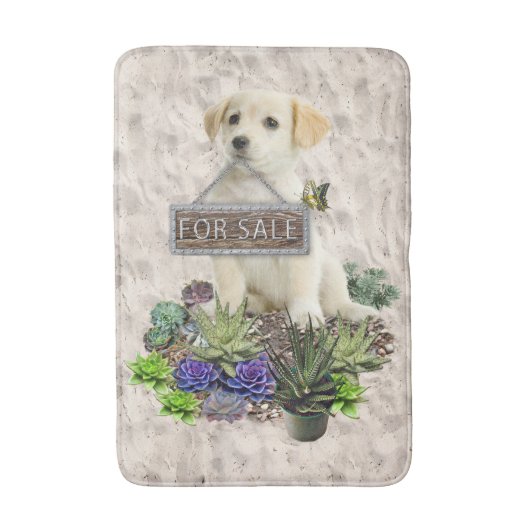 Succulenten te koop badmat (Voorkant Verticaal)