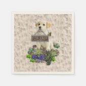 Succulenten te koop servetten (Voorkant)