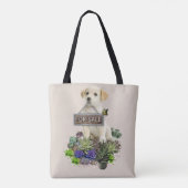 Succulenten te koop tote bag (Achterkant)