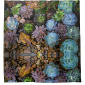 Succulenten textuur Douchegordijn (Voorkant)