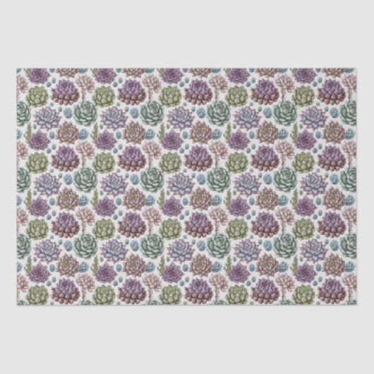 Succulenten Tissuepapier (Voorkant)