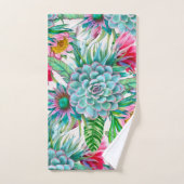 Succulenten tropische tuin bad handdoek (Handdoek)