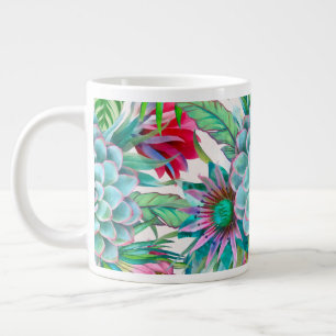 Succulenten tropische tuin grote koffiekop