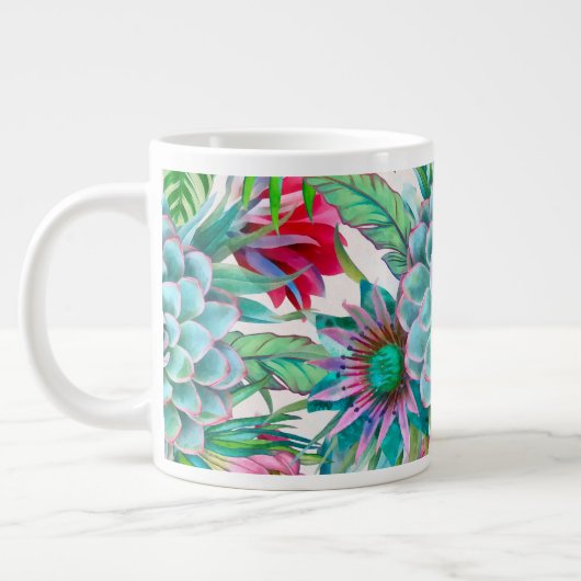 Succulenten tropische tuin grote koffiekop (Links)