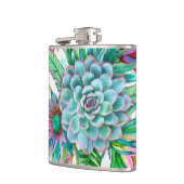 Succulenten tropische tuin heupfles (Links)