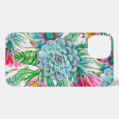 Succulenten Tropische tuin iPhone Hoesje (Achterkant horizontaal)