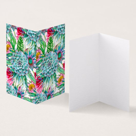 Succulenten tropische tuin kaart (Binnen en buitenkant)