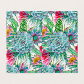 Succulenten tropische tuin kaart (Buitenkant ongevouwen)