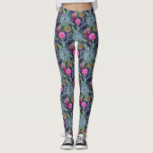 Succulenten tropische tuin leggings (Voorkant)