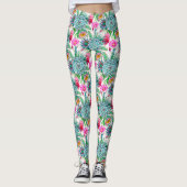 Succulenten tropische tuin leggings (Voorkant)