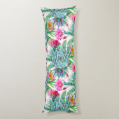 Succulenten tropische tuin lichaamskussen (Achterkant (Verticaal))