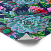 Succulenten tropische tuin poster (Hoek)