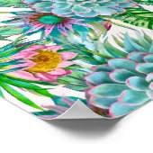 Succulenten tropische tuin poster (Hoek)
