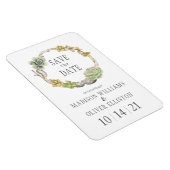 Succulenten, Twigs en Stenen | Datum opslaan Magneet (Rechterzijde)