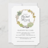 Succulenten, twijgen en stenen | Vrijgezellenfeest Kaart (Voorkant)