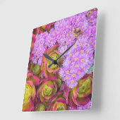 Succulenten Vierkante Klok (Hoek)