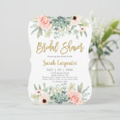 Succulenten Vrijgezellenfeest Kaart (Staand voorkant)