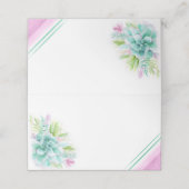 Succulenten waterverf kunst plaats kaarten plaatskaartje (Buitenkant ongevouwen)
