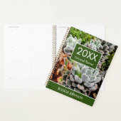 Succulenten wekelijkse maandelijkse gepersonalisee planner (Display)