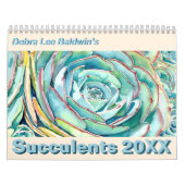Succulents 2020 Kalender van Debra Lee Baldwin (Hoes)