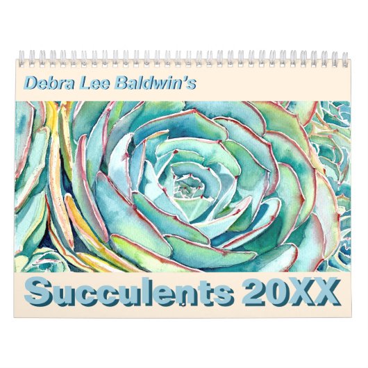 Succulents 2020 Kalender van Debra Lee Baldwin (Hoes)