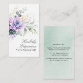 Succulents and Gold Greenery Elegant Boho Foliage Visitekaartje (Voorkant / Achterkant)