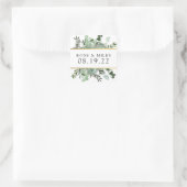 Succulents and Gold Wedding Hartelijk dank, Sticke Vierkante Sticker (Tas)