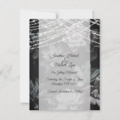 Succulents and Liights Save the Date Wedding Invit Kaart (Achterkant)