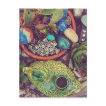Succulents and Little Garden Art Objects