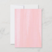 Succulents and Roze Flowers Save the Date Aankondiging (Achterkant)