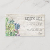 Succulents and Rustic Wishing Well V2 ID515 Informatiekaartje (Voorkant)