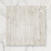 Succulents and Rustic Wood Wedding Border ID515 Bedankjes Labels (Achterkant)