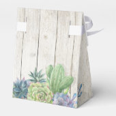 Succulents and Rustic Wood Wedding ID515 Bedankdoosjes (Achterkant)