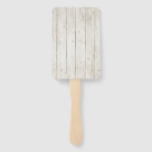 Succulents and Rustic Wood Wedding ID515 Handwaaier (Achterkant)