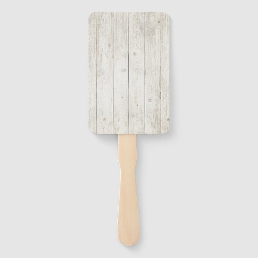 Succulents and Rustic Wood Wedding ID515 Handwaaier (Achterkant)