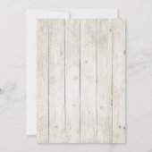 Succulents and Rustic Wood Wedding ID515 Kaart (Achterkant)