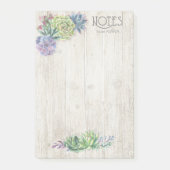 Succulents and Rustic Wood Wedding ID515 Post-it® Notes (Voorkant)