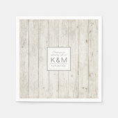 Succulents and Rustic Wood Wedding ID515 Servet (Voorkant)