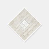 Succulents and Rustic Wood Wedding ID515 Servet (Hoek)