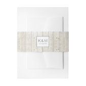 Succulents and Rustic Wood Wedding ID515 Uitnodigingen Wikkel (Voorkant Voorbeeld)