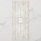 Succulents and Rustic Wood Wedding Menu ID515 (Achterkant)