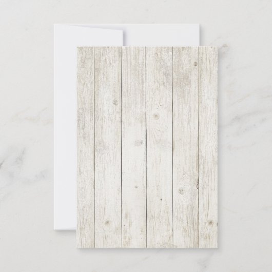 Succulents and Rustic Wood Wedding RSVP ID515 (Achterkant)