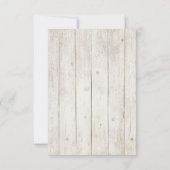 Succulents and Rustic Wood Wedding RSVP ID515 Kaartje (Achterkant)